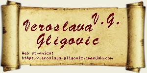 Veroslava Gligović vizit kartica